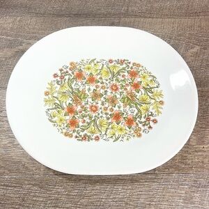 Vintage CORELLE Discontinued INDIAN SUMMER Pattern 12.25" Oval Serving Platter‎
